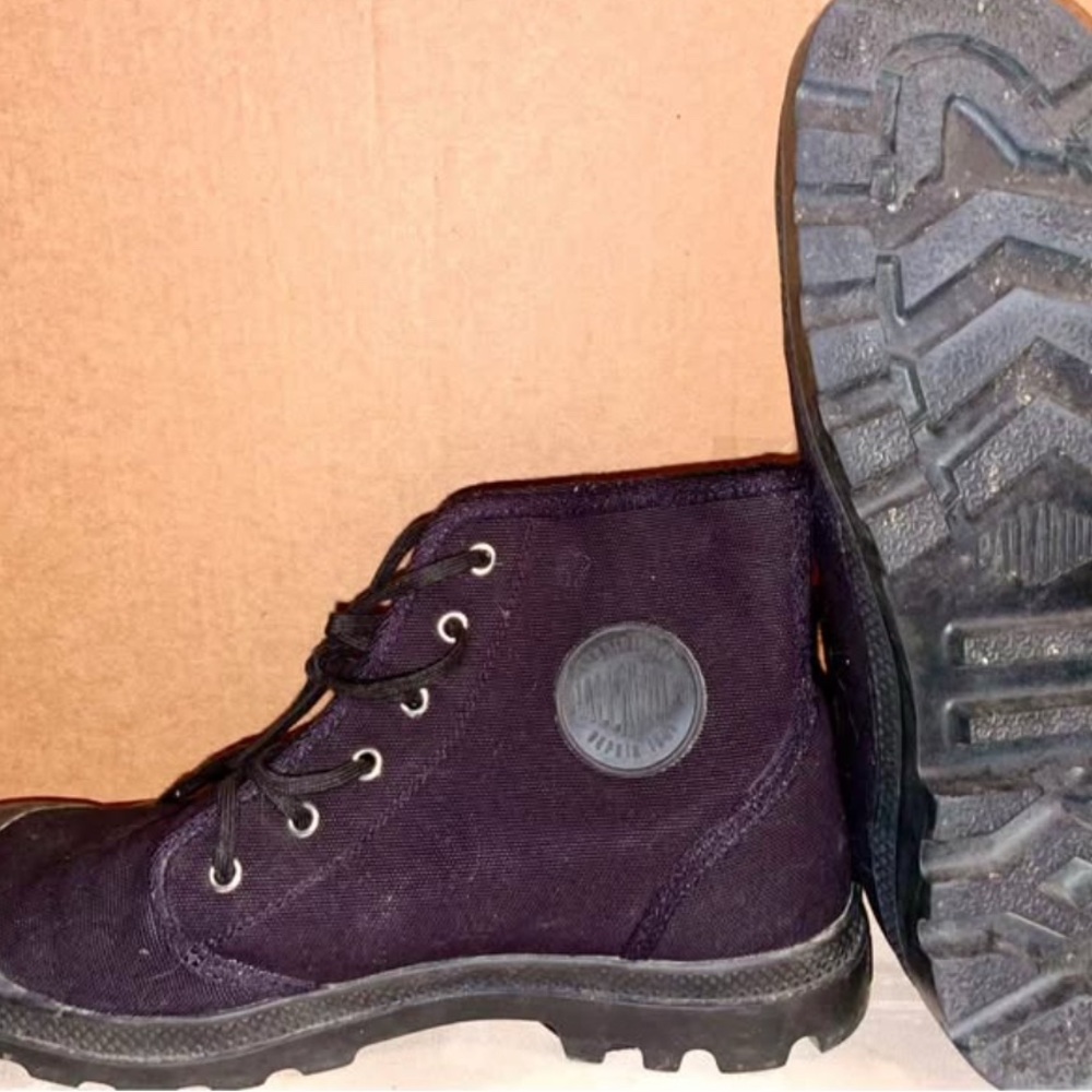 Palladium Men's Black Canvas Boots